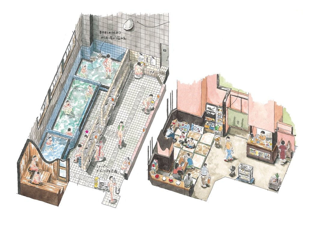 Mô hình onsen chuẩn Nhật