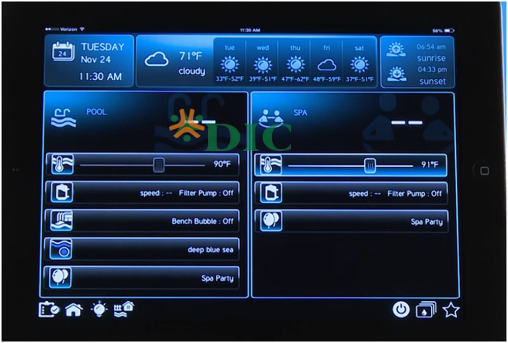 Hệ thống điều khiển bể bơi thông minh