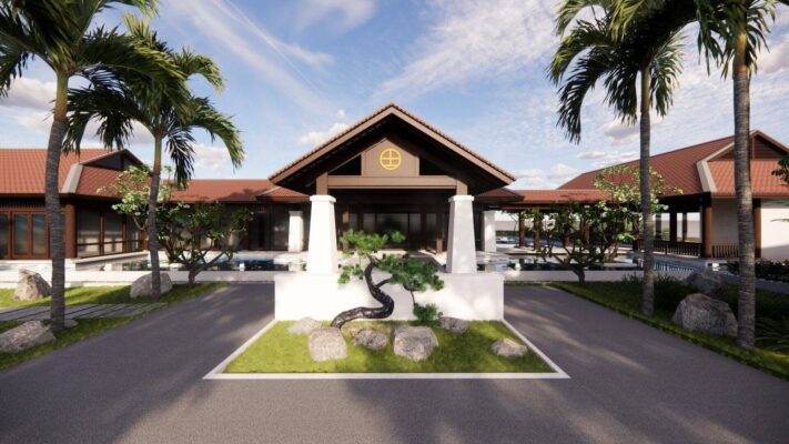 Khu nhà Club house Trung tâm dịch vụ chăm sóc sức khỏe