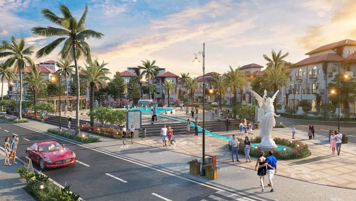 Đài phun nước quảng trường Haro công viên Sun Grand City Feria