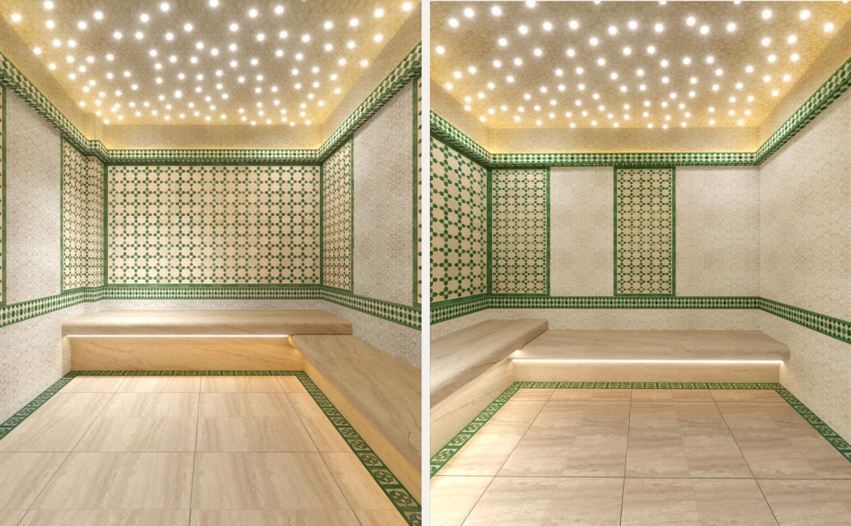 DIC thi công phòng xông Sun Grand City Hillside Residence