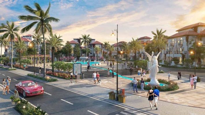 Đài phun nước quảng trường Haro công viên Sun Grand City Feria