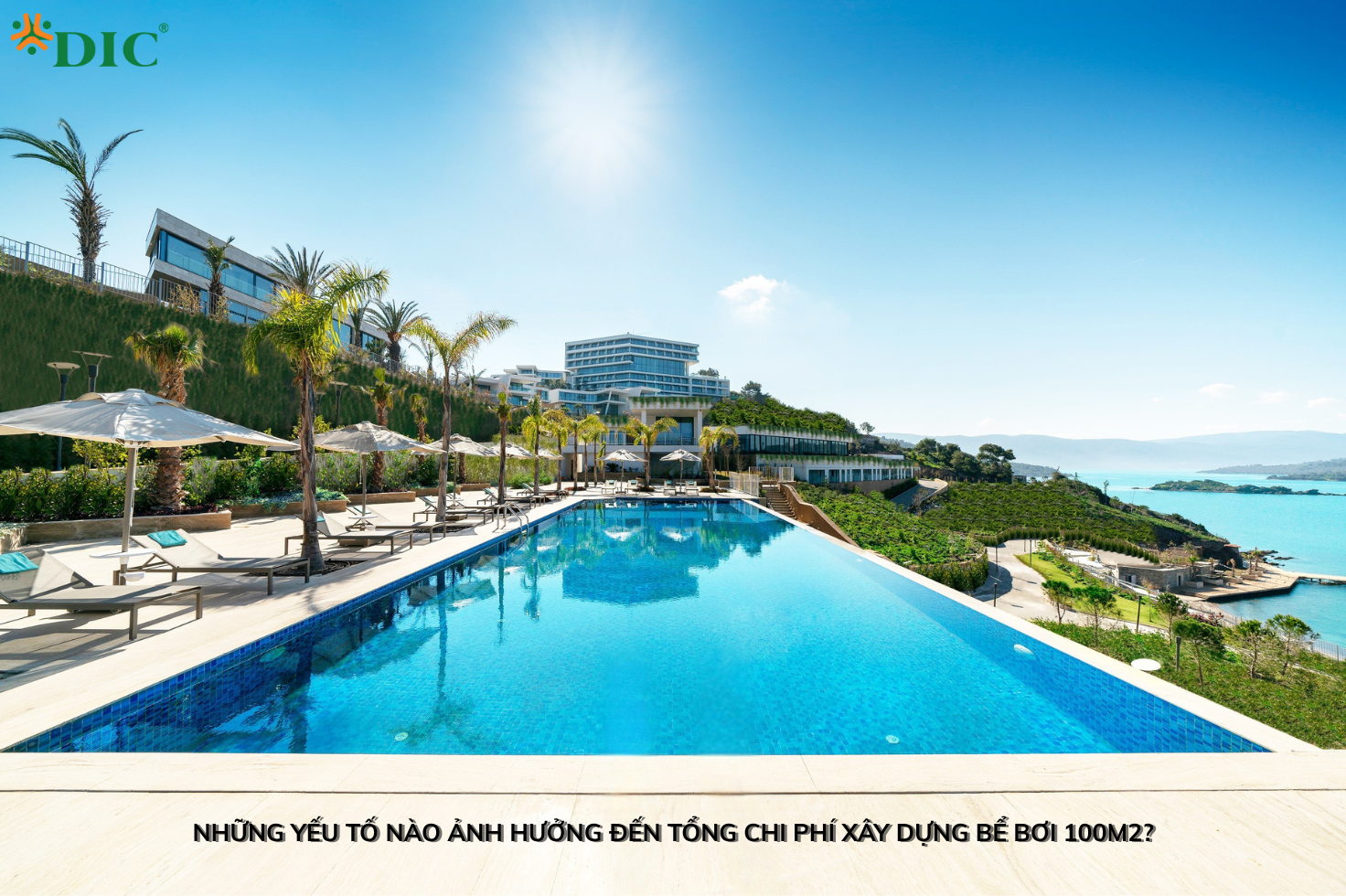 Các yếu tố ảnh hưởng đến chi phí xây dựng bể bơi 100m2