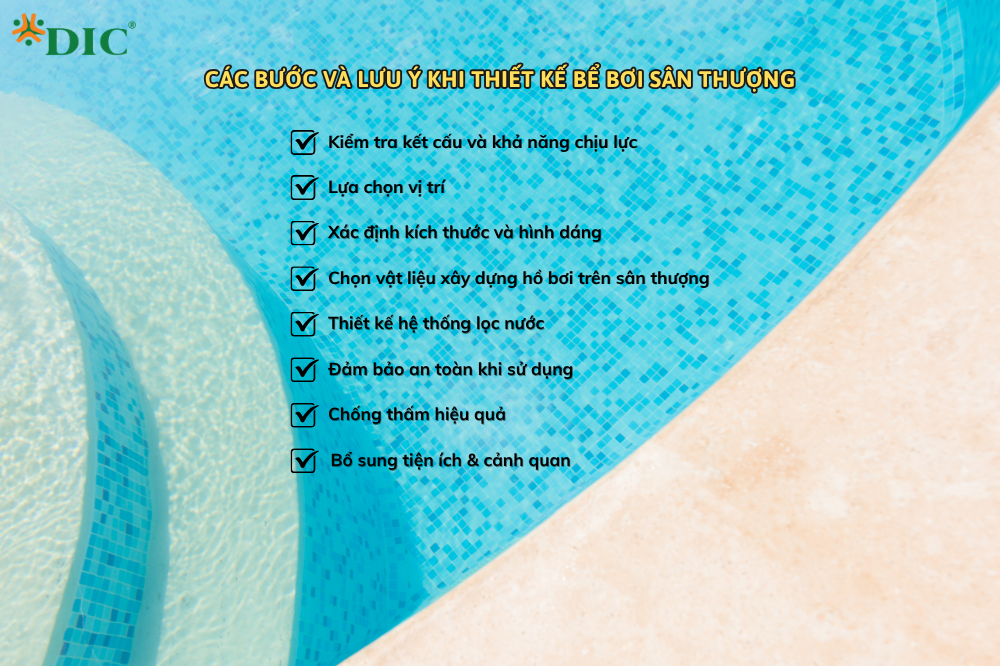 Khi thiết kế bể bơi cần lưu ý những gì?