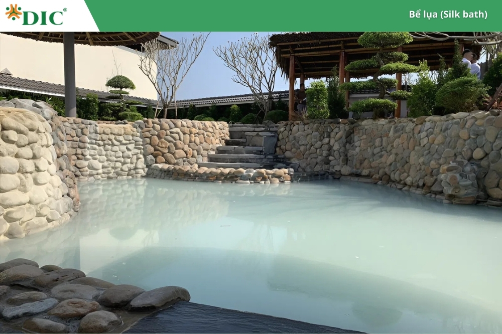 Mẫu onsen bể lụa silk bath