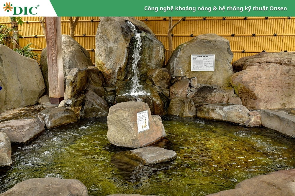 công nghệ onsen giúp khách hàng trải nghiệm đa dạng tắm khoáng trong mọi thời tiết, môi trường