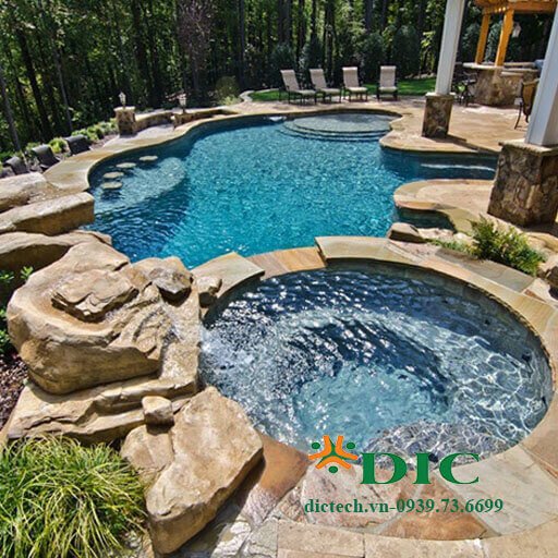 Tiện ích khi xây dựng kết hợp giữa bể bơi và bể sục Jacuzzi