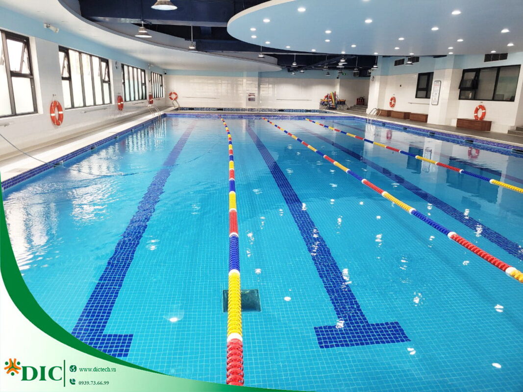 Hoàn thiện bể bơi thi đấu cụm trường Tiểu học, THCS Tây Hồ Tây