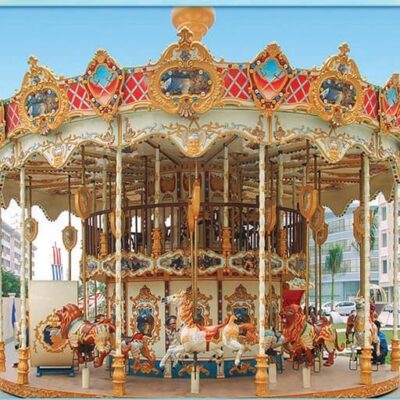 Cưỡi ngựa băng chuyền – double deck carousel rides