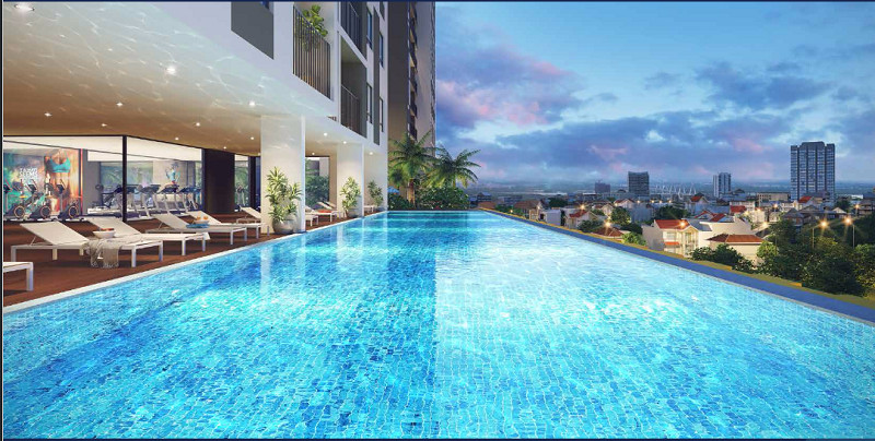 Bể bơi bốn mùa vô cực ngoài trời – Một tiện ích cao cấp của toà nhà