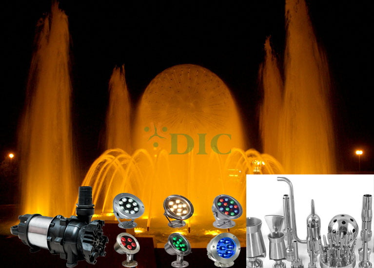 Những thiết bị không thể thiếu khi lắp đặt đài phun nước