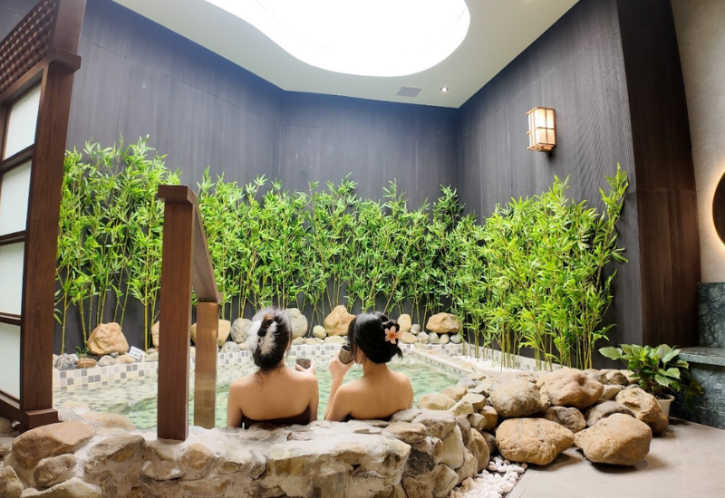 mô hình onsen nhật bản