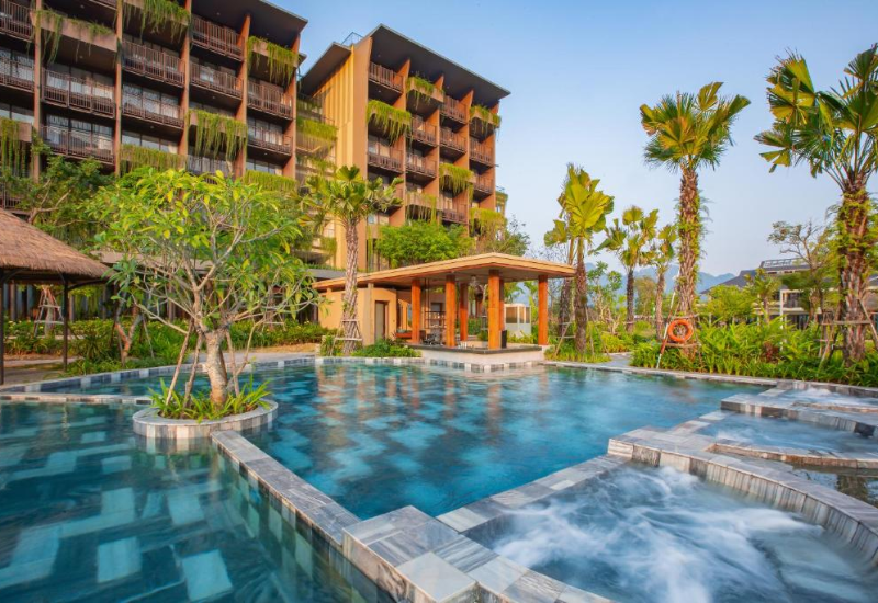 mô hình onsen nhật bản