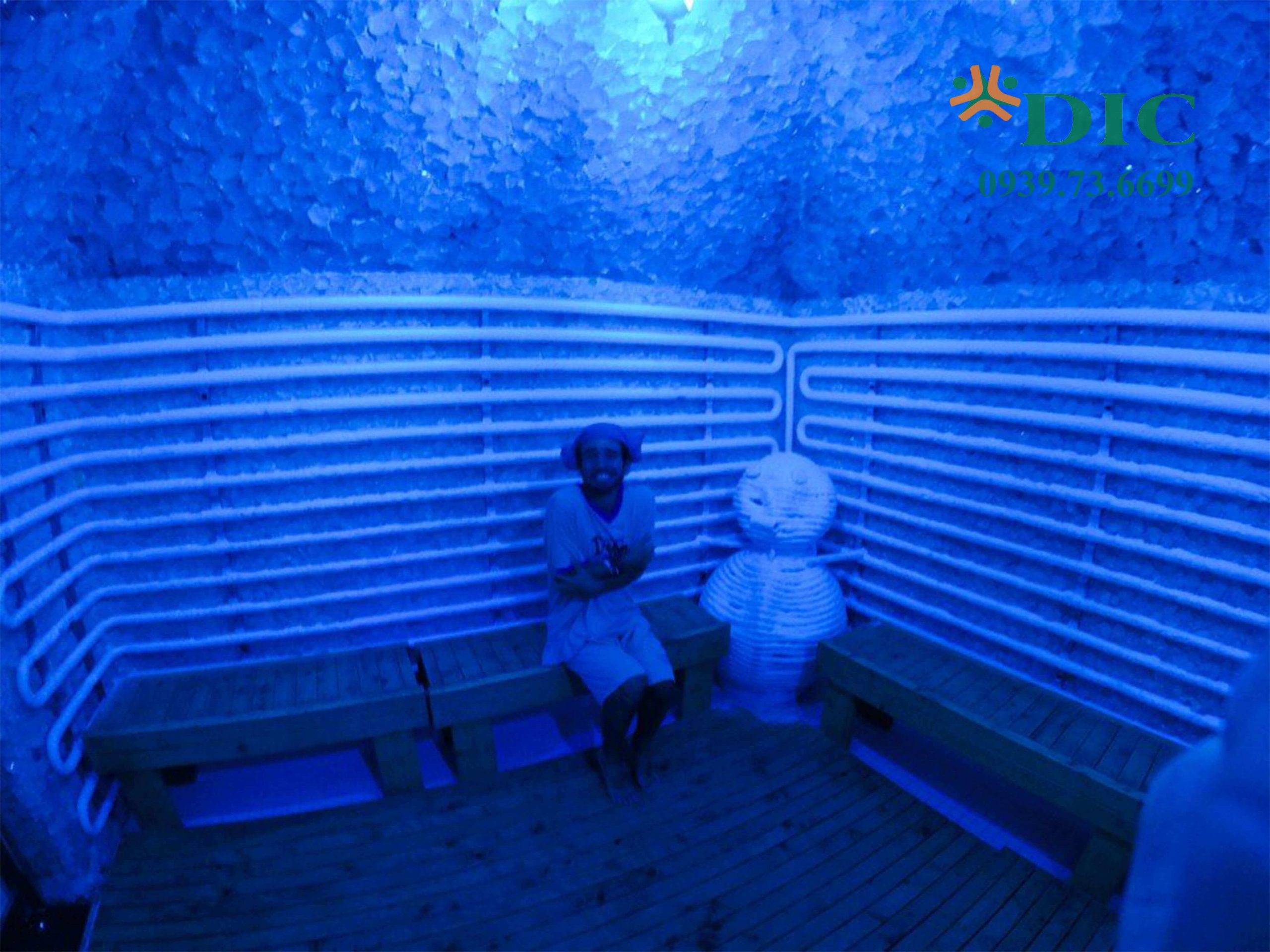 Phòng xông hơi tuyết lạnh bước cuối cùng trong quá trình spa làm đẹp.