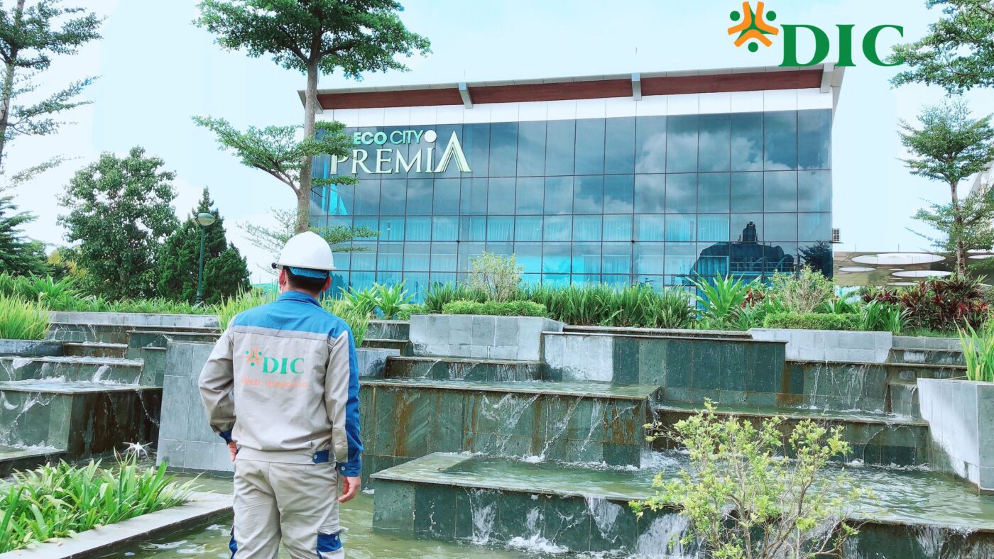 Cập nhật tiến độ đài phun dự án Ecocity Premia